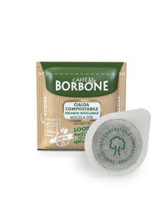 50 Cialde ESE 44 mm Caffè Borbone Miscela VERDE DEK