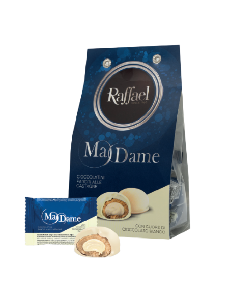 "Raffael Madame" Cioccolatini farciti alle castagne con cuore di cioccolato bianco