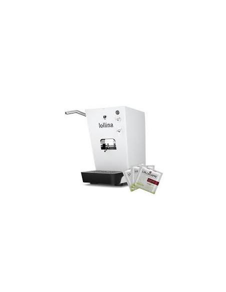 LOLLINA BIANCA MACCHINA CAFFÈ COMPATTA DI LOLLO CAFFÈ + 40 CIALDE OMAGGIO